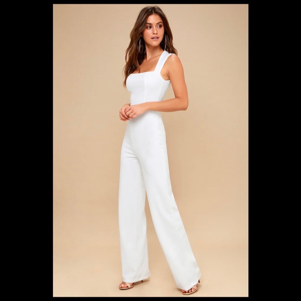 Lulu’s XXS White Jumpsuit